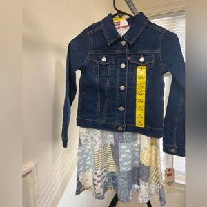Levi’s youth denim jacket and dress